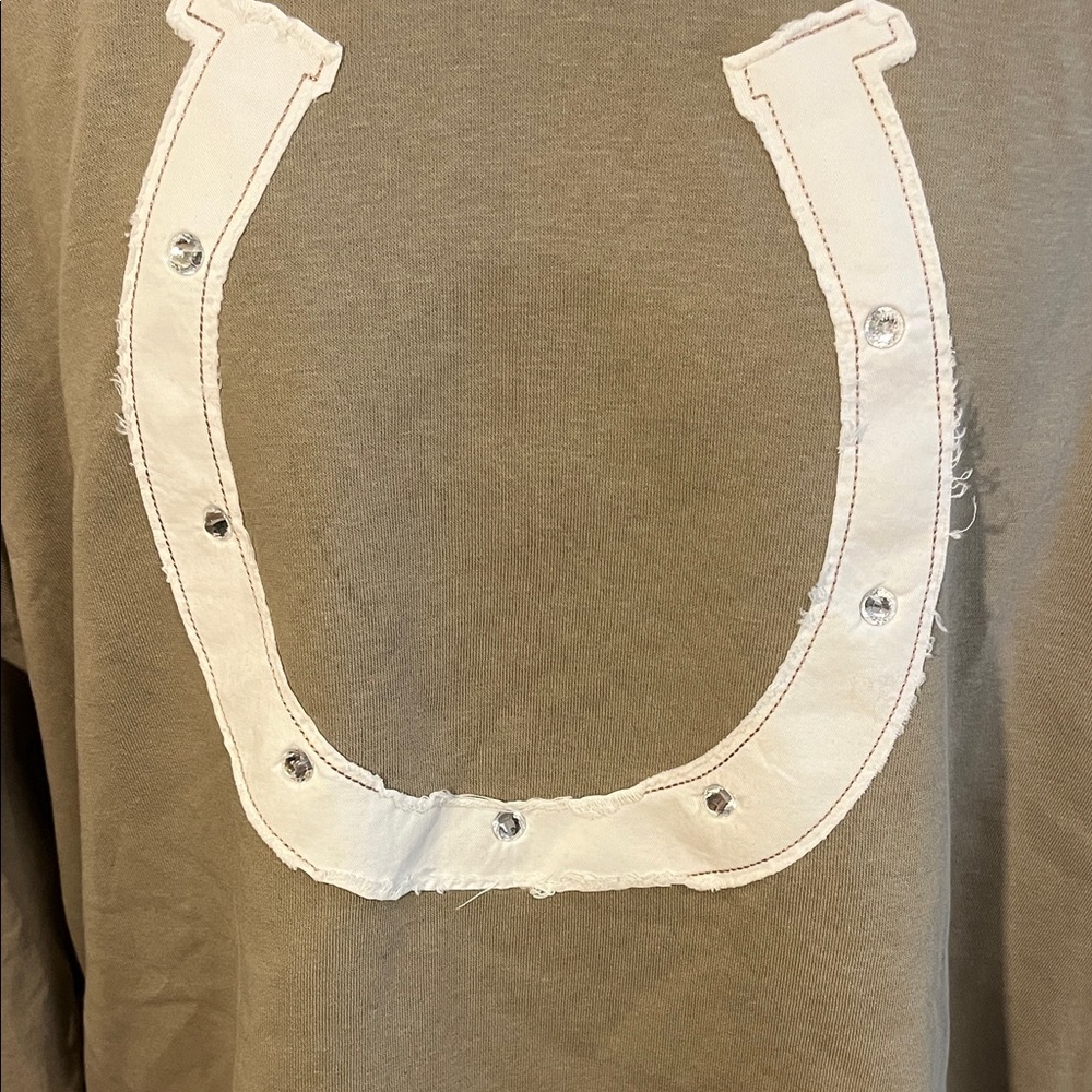 Free People Tan Crew Neck Sweatshirt - Picture 3 of 4